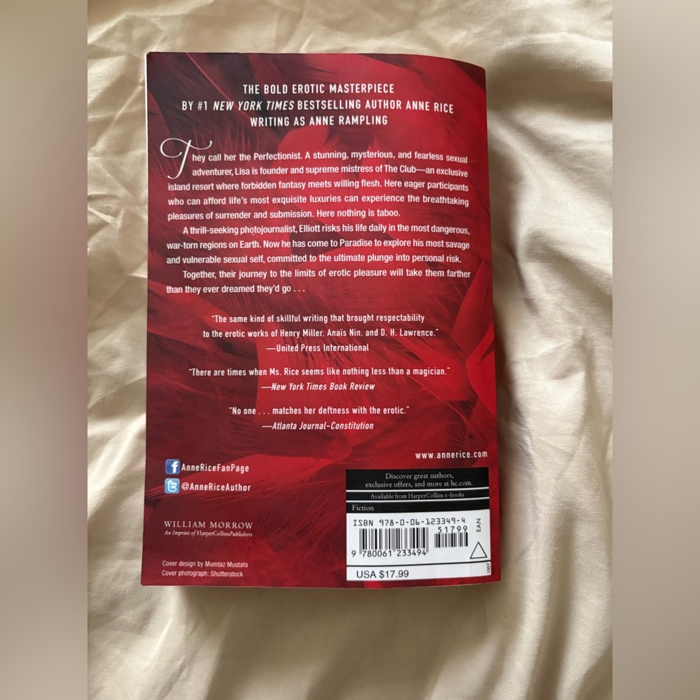 📚 Exit to Eden by Anne Rice (Anne Rampling) — Paperback - Picture 2 of 2